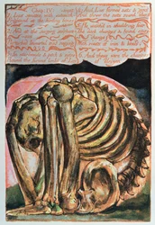 Libro de Urizen; la creación de Urizen en forma material por Los, 1794
